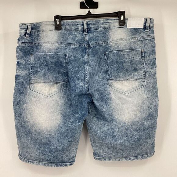Mens SouthPole Jean Shorts size 46 distressed denim blue - Picture 2 of 5